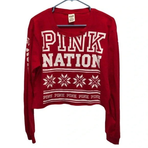 Victoria's Secret PINK Winter Cropped Top M - Picture 1 of 9